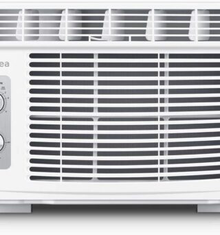 Midea 5,000 BTU EasyCool Small Window Air Conditioner - Cool up to 150 Sq. Ft. with Easy-to-Use Mechanical Controls and Reusable Filter, Perfect for Small Bedroom, Living Room, Home Office